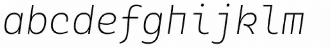Alloca Mono Light Italic