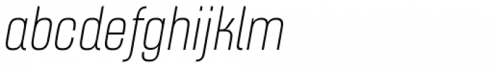 Apron Condensed Thin Italic