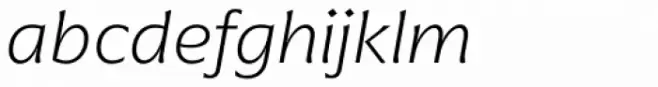 Arpona Extra Light Italic