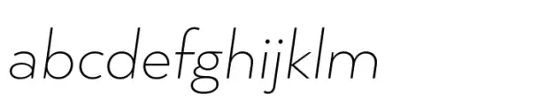 Arquitecta Standard Extra Light Italic