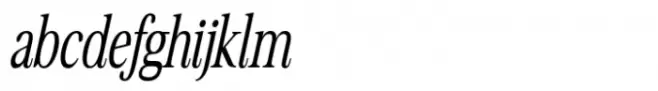 Avantime Narrow Regular Italic