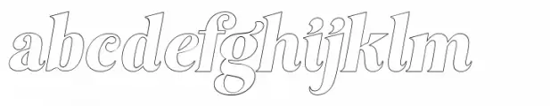 Bagilean Geliayditan Elegant Outline Italic