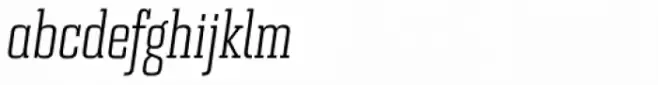 Bourgeois Slab Light Condensed Italic