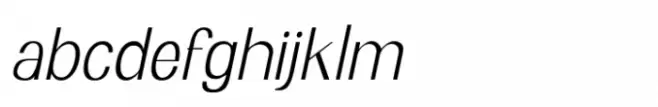 Brozo Extra Light Italic