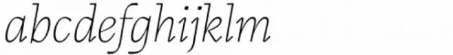 Calvino Thin Italic