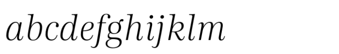 Carmay Extralight Italic