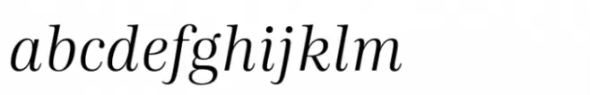 Carmay Light Italic
