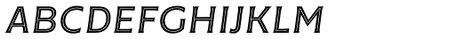 Cenzo Flare InLine Regular Italic