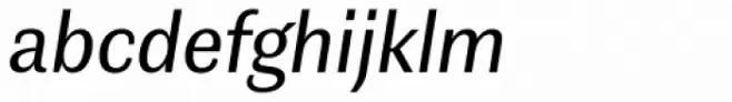 Contemporary Sans Regular Italic