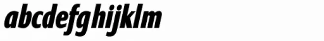 Contra Condensed ExtraBold Italic