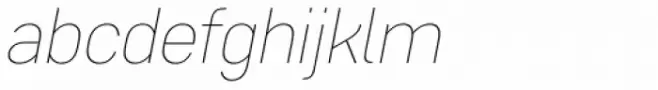 Core Sans D 15 Thin Italic