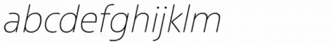 Croma Sans Thin Italic