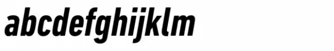 DIN Next Paneuropean Bold Condensed Italic