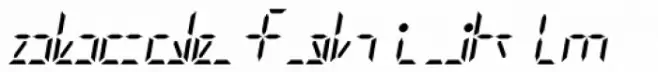 Digital-LED Italic
