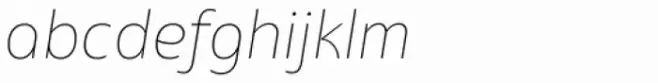 EQ Std Thin Italic