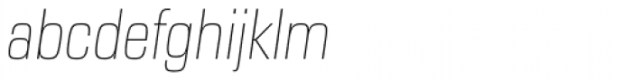 Eurostile Next Pro Narrow Ultra Light Italic