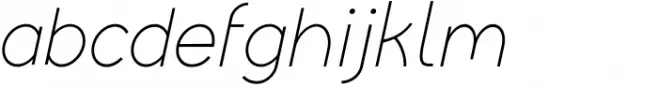 Evie Sans Extra Light Italic