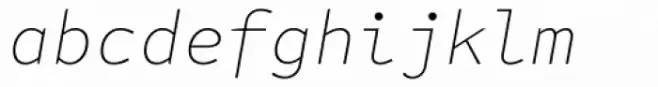 FF Attribute Mono Thin Italic