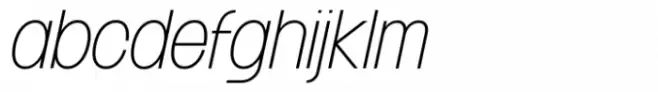 Franie Condensed Hairline Italic