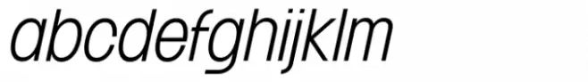 Franie Condensed Light Italic
