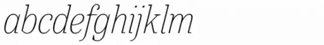 Gwyner Condensed Thin Italic