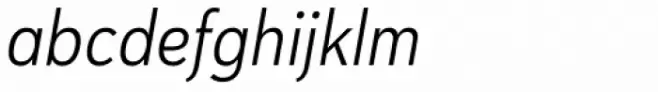 Haboro Sans Cond Book Italic