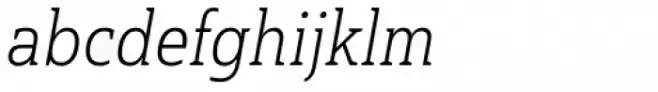Haboro Slab Condensed Light Italic