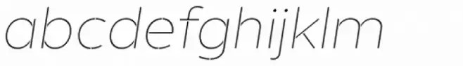 Helios Stencil Thin Italic