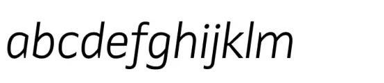 Identa Light Italic