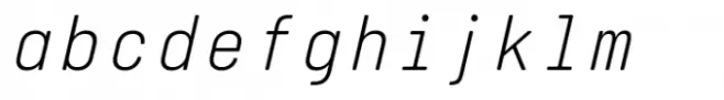 Italian Plate No1 Mono Std Extralight Italic