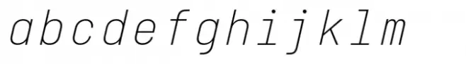 Italian Plate No2 Mono Std Thin Italic