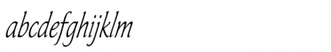 Italican Oblique Condensed Inclined