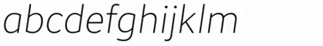 June Extralight Italic