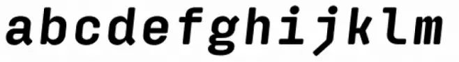 Klamp 205 Mono Bold Oblique
