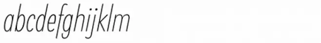 Klik Thin Condensed Italic