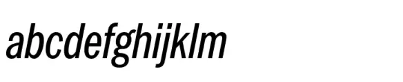 Latino Gothic Compressed SemiBold Italic