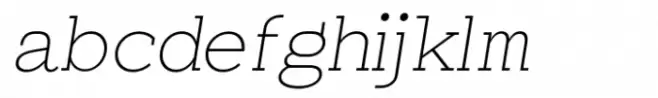 Leipzer Thin Italic