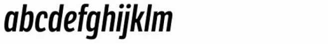 LFT Etica Compressed Semi Bold Italic