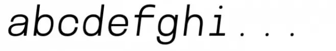 Maincode Mono Light 50 Oblique