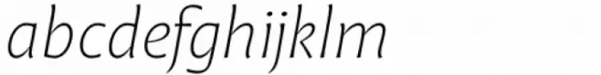 Malik Extralight Italic