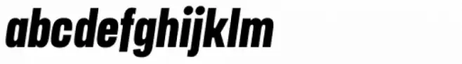 Manual Extra Bold Compressed Italic
