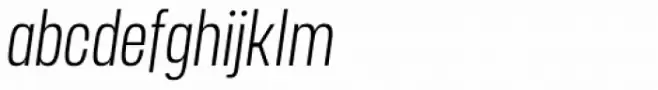 Manual Extra Light Compressed Italic