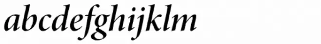 Minion Pro Display SemiBold Italic