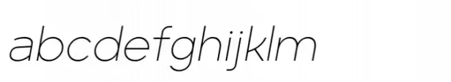 Minork Sans Thin Italic