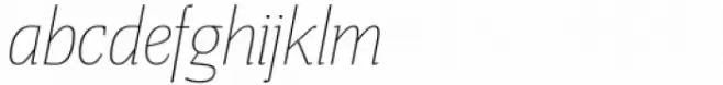 Miragem Extra Light Italic