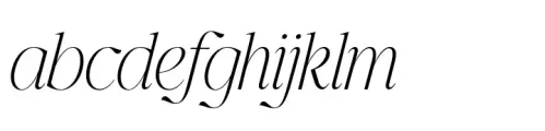 Modelista Thin Italic