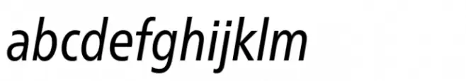 Neue Frutiger Cyrillic Condensed Italic