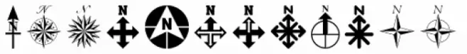 North Arrow Assortment