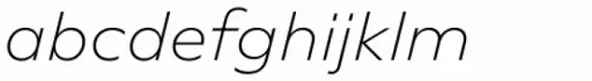 Novera Classic Extra Light Italic