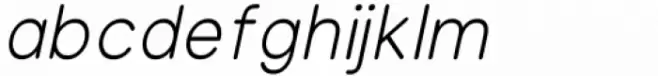 Olivette Sans Regular Italic
